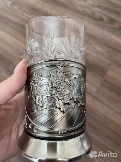 Новый Подстаканник никелированный Кольчугино