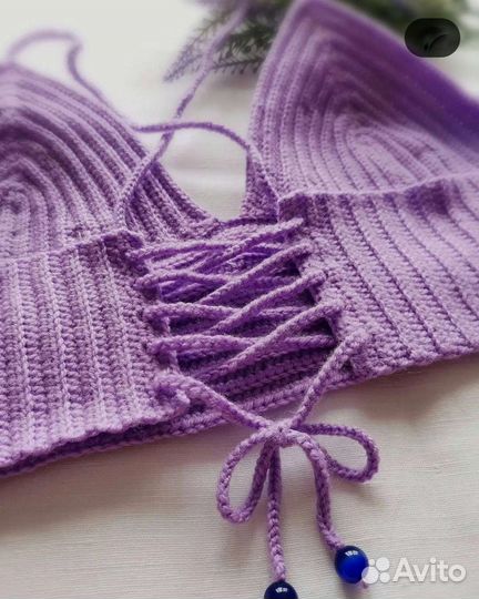 Топ вязаный