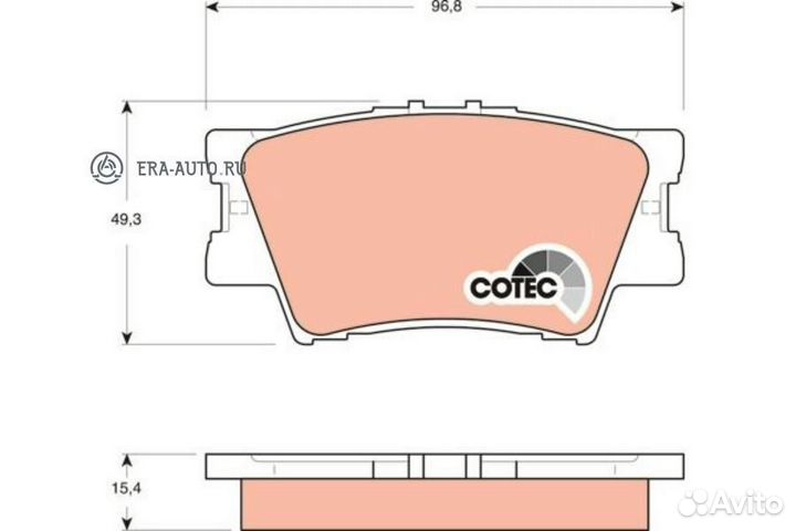 ZF russia GDB3426 ZFR Колодки тормозные дисковые
