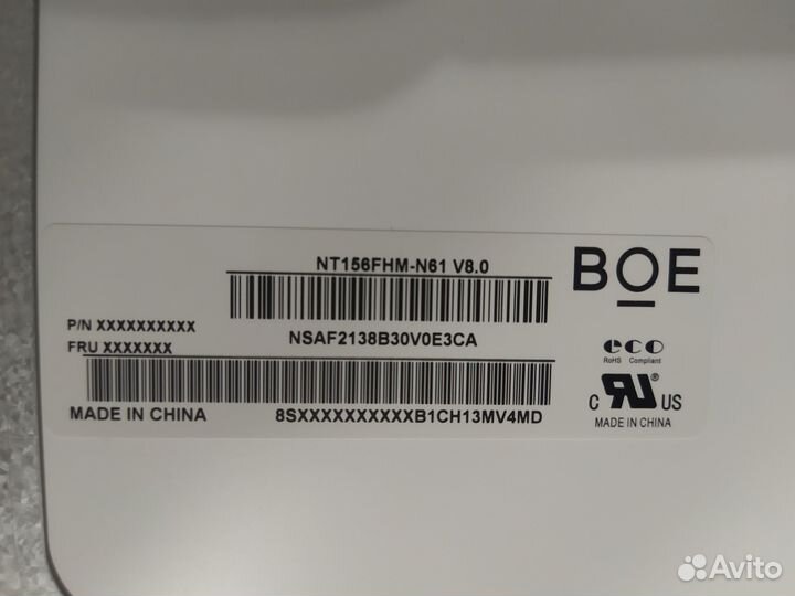 Матрица 15,6 slim 30 pin