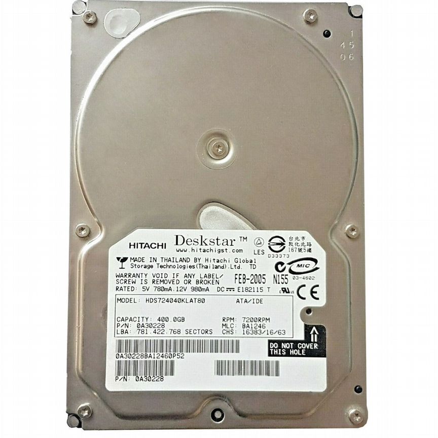 [HDS724040KLAT80] Жесткий Диск Hitachi 400gb Ide 3.5 Hds724040klat80