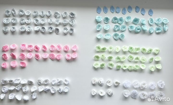 Цветочки для творчества из ткани