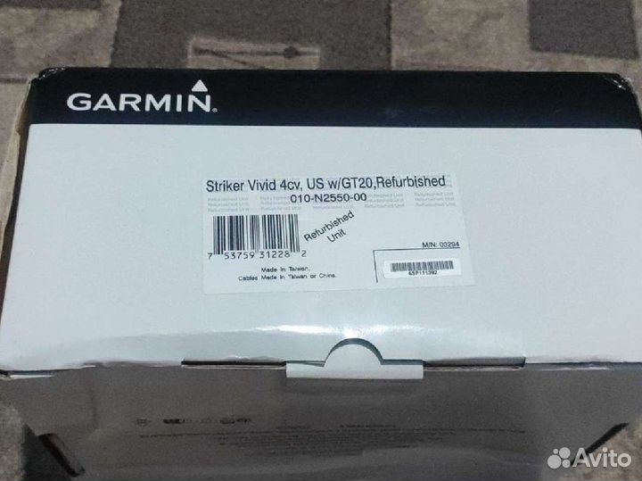 Эхолот garmin striker vivid 4cv /GT20, Refurbished