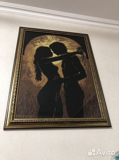 Картина вышитая крестом ручная работа