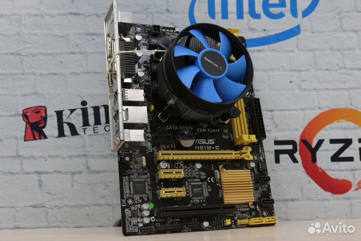 Комплект Asus H81M-C + Intel Core i5 4670 3800 мгц