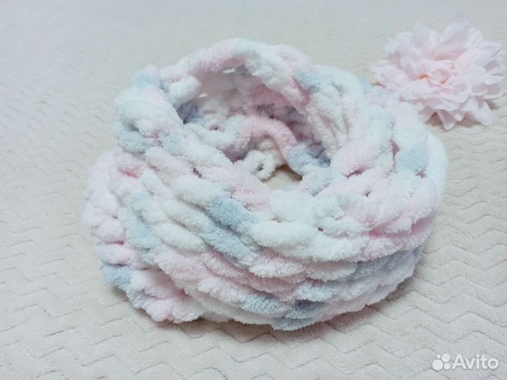 Снуд плюшевый Ручная работа