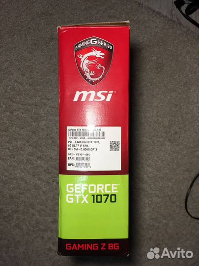 MSI GeForce GTX 1070 gaming Z 8G