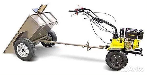 Мотоблок дизельный champion DC1163E, 5.85 л.с