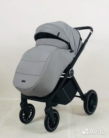 Новая коляска luxmom 760 3в1 серая