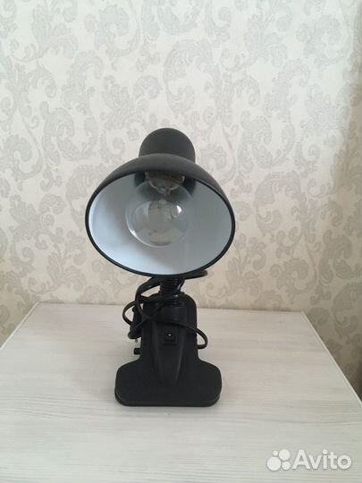 Светильник на прищепке черный