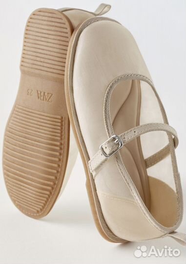 Балетки из органзы Zara