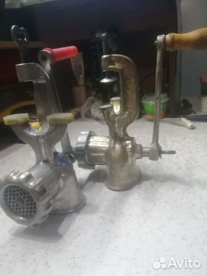 Мясорубка чугун, алюминий. Пельменицы СССР