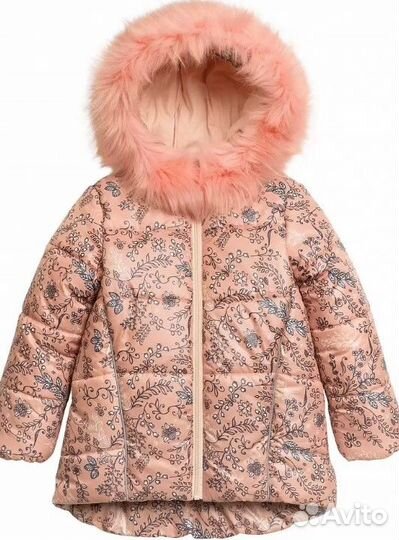 Куртка-пальто детская Pelican, цв. абрикос, р.128