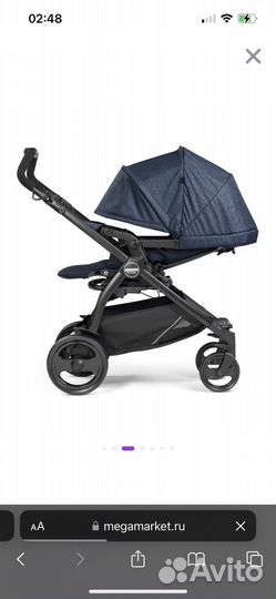 Коляска Peg-perego 3 в 1 Futura + isofix база