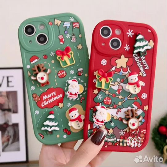 Новогодний чехол для iPhones