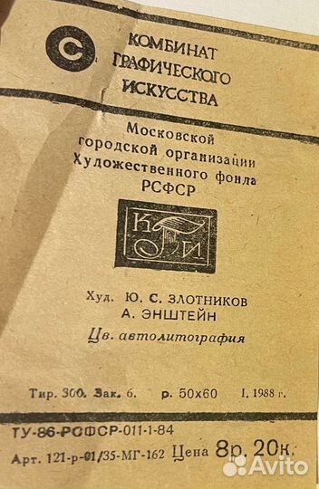 Советская картина. А. Энштейн. Злотников Ю.С