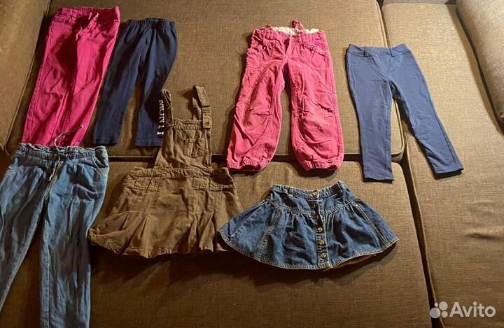 Большой пакет вещей на девочку 110-116 р-р
