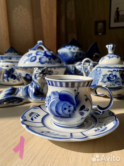 Гжель посуда