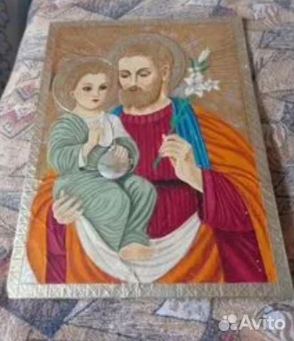 Чеканка Иисус на руках Богоприимца Святого Симеона