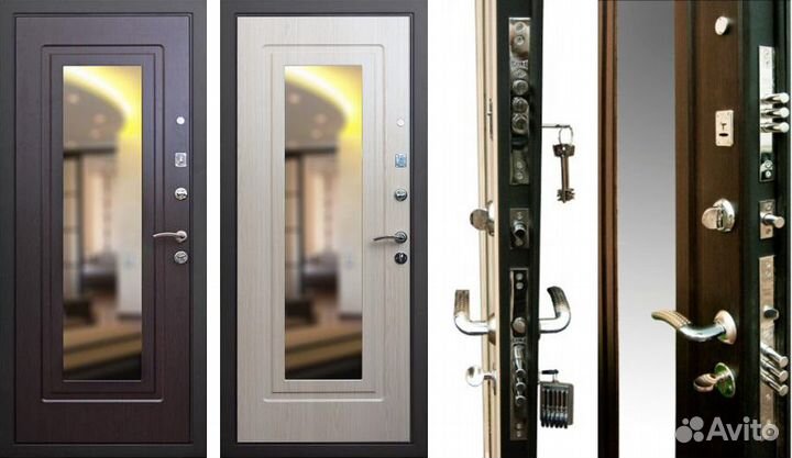 Входная дверь с зеркалом и бесплатной доставкой