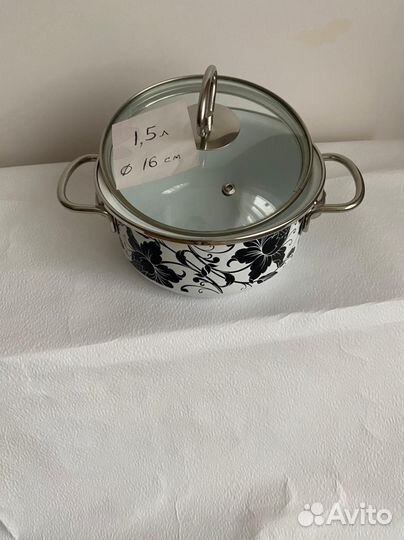 Кастрюли новые 1.5,2,3,4 л
