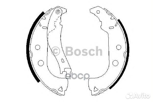 Колодки тормозные барабанные зад 0986487629