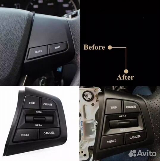 Кнопки круиз на руль Hyundai Creta / ix25