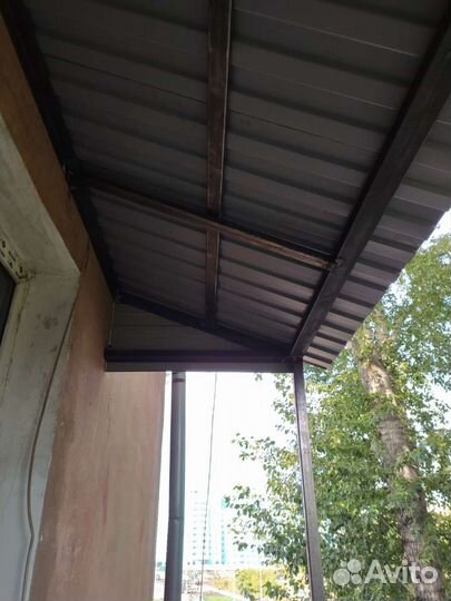 Ремонт крыши балкона