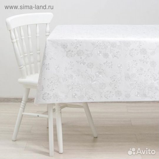 Клеёнка столовая на тканевой основе «Леди», цветоч