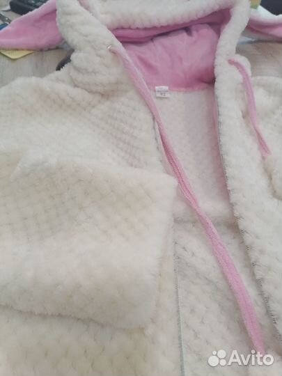 Флисовый халат Зайка р. 42