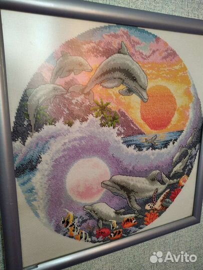 Вышивка крестом в рамке