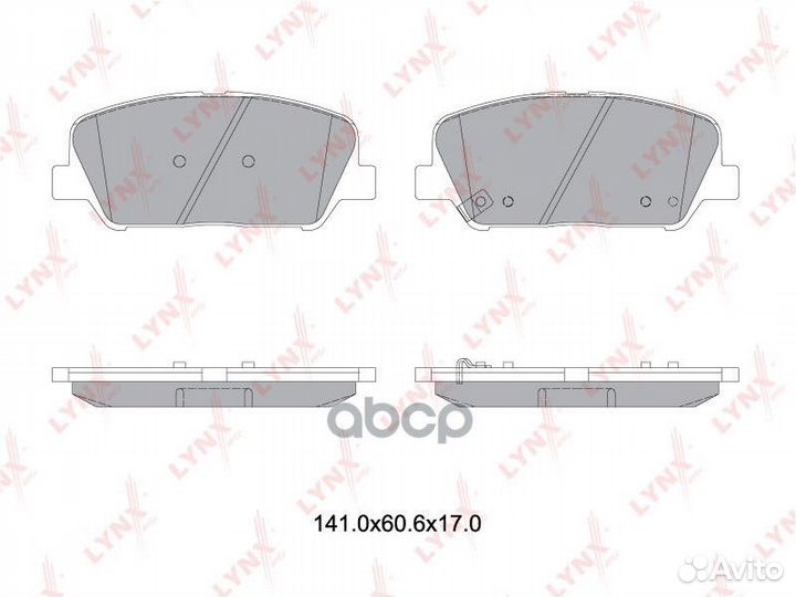 Колодки тормозные дисковые перед BD3631 LYN