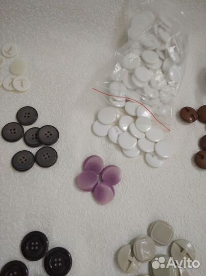 Набор пуговиц для рукоделия 25 мм крупные новые