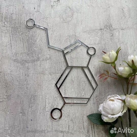 Счастье зеркальный акрил, эпоксидная смола