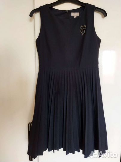 Школьный сарафан синий 146