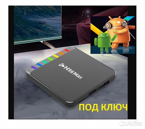TV BOX H96 max w2 смарт тв приставка андройд