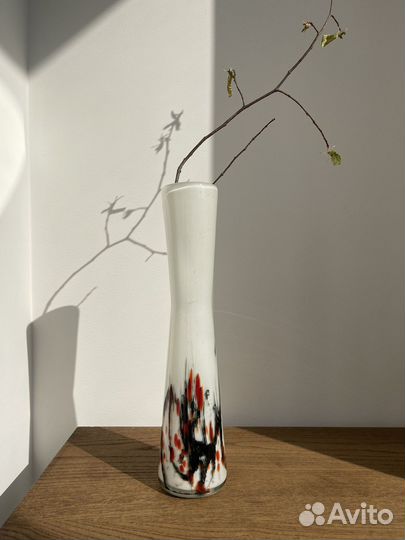 Ваза молочное стекло