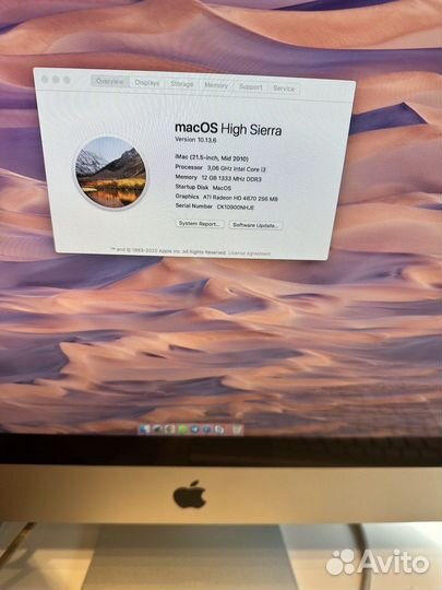 iMac (21.5 inch, 2010)