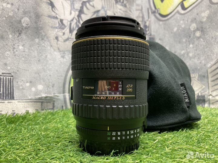 Tokina AT-X 100mm 2.8 (AT-X M100) AF PRO D Nikon