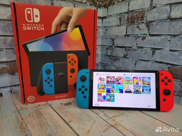 Nintendo switch oled/64gb/111 игр