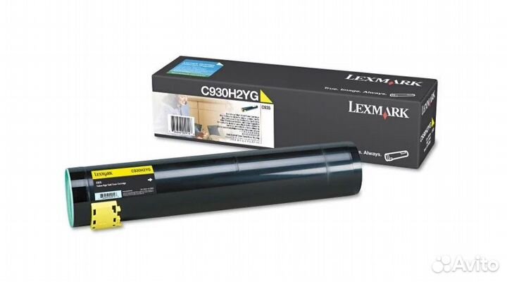 Оригинальный картридж Lexmark C930H2YG желтый