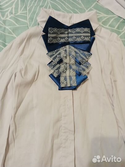 Рубашки школьные девочке 134 пакетом