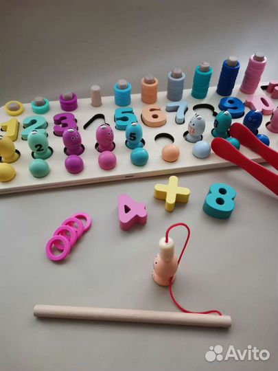 Логарифмическая доска, тесто - пластилин, липучки