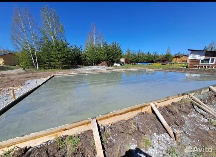 Фундамент Бетонные работы отмостка парковка