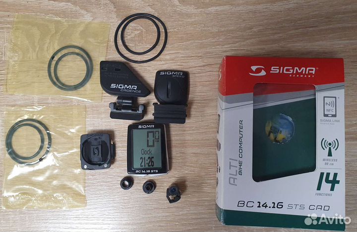 Велокомпьютер sigma BC 14.16 STS CAD