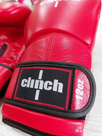 Боксерские перчатки Clinch 12 oz. Кожа