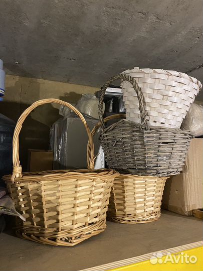 Корзина плетеная для цветов