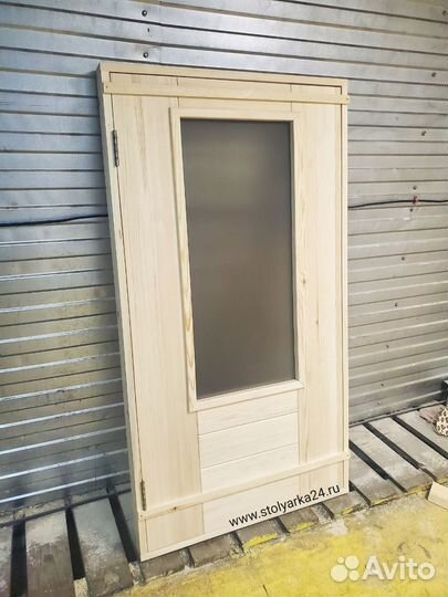 Двери из дерева со стеклопакетом / каленым стеклом