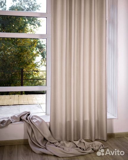 Шторы рогожка Орфей Миндальное искушение