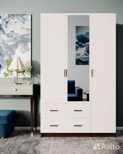 Шкаф распашной Трио 2-я NEW